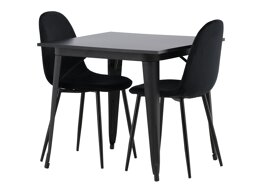 Conjunto de comedor Dallas 3353 (Negro)