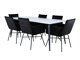 Conjunto de comedor Dallas 3295 (Negro)