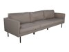 Conjunto de muebles tapizado Dallas F105 (Negro + Marrón)