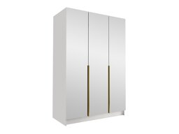 Kleiderschrank Atlanta 203 (Weiß + Gold)