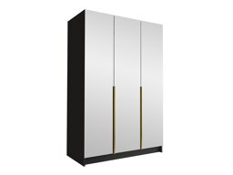 Kleiderschrank Atlanta 203 (Schwarz + Gold)