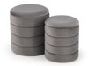 Pouffe-Set Houston 1780 (Grau)