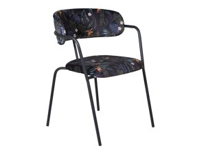Καρέκλα Dallas 108 (Μοτίβο με λουλούδια + Μαύρο)
