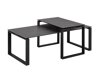 Conjunto mesa de centro Oakland 546 (Gris oscuro + Negro)