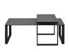 Conjunto mesa de centro Oakland 546 (Gris oscuro + Negro)