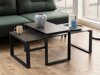 Conjunto mesa de centro Oakland 546 (Gris oscuro + Negro)