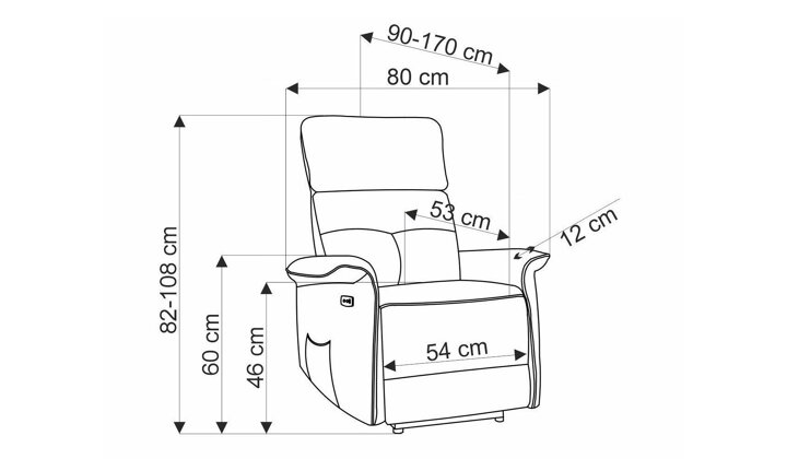 Krēsls reglainer 505605