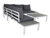 Conjunto de muebles de exterior Dallas 2158 (Blanco + Gris)