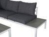 Conjunto de muebles de exterior Dallas 2158 (Blanco + Gris)