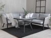 Conjunto de muebles de exterior Dallas 1069 (Negro + Gris claro)