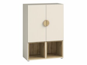 Schrank Ogden R105 (Beige + Artisan Eichenholzoptik)