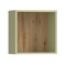 Estantería de pared Ogden R106 (Verde claro + Roble Artisan)