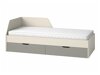 Bett Ogden R108 (Anthrazit + Beige)