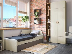 Мебелен комплект Ogden R110 (Антрацит + Artisan дъб + Beige)