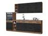 Modularni kuhinjski komplet Wood Dark 130