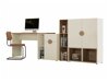 Büro-Set Ogden R113 (Beige + Artisan Eichenholzoptik)