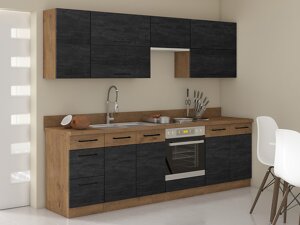 "Set da cucina modulare " Wood Dark 128