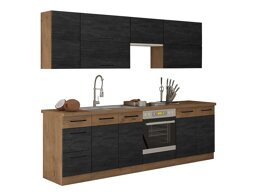 Модульный кухонный гарнитур Wood Dark 128