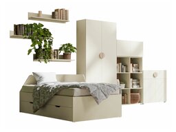 Schlafzimmer-Set Ogden R114 (Beige + Artisan Eichenholzoptik)