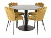 Conjunto de comedor Dallas 2624 (Amarillo + Negro)