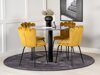 Conjunto de comedor Dallas 2624 (Amarillo + Negro)