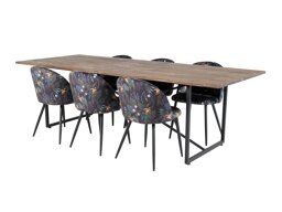 Conjunto de comedor Dallas 1598 (Patrón floral)