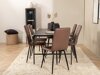 Conjunto de comedor Dallas 2768 (Marrón + Negro)