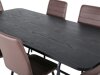 Conjunto de comedor Dallas 2768 (Marrón + Negro)