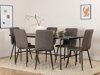 Set sala da pranzo Dallas 2768 (Grigio + Nero)