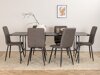 Set sala da pranzo Dallas 2768 (Grigio + Nero)