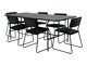 Conjunto de comedor Dallas 2790 (Negro)