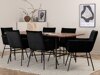 Conjunto de comedor Dallas 2787 (Negro)