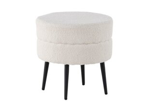 Pouf Dallas 2945 (Weiß + Schwarz)