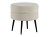 Pouf Dallas 2945 (Cremefarben + Schwarz)