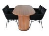 Conjunto de comedor Dallas 2757 (Negro)