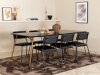 Conjunto de comedor Dallas 2722 (Negro + Cobre)