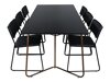 Conjunto de comedor Dallas 2722 (Negro + Cobre)