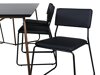 Conjunto de comedor Dallas 2722 (Negro + Cobre)