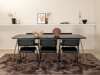 Conjunto de comedor Dallas 2722 (Negro + Cobre)