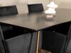 Conjunto de comedor Dallas 2718 (Negro + Cobre)