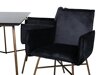 Conjunto de comedor Dallas 2718 (Negro + Cobre)