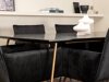 Conjunto de comedor Dallas 2718 (Negro)