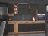 Conjunto de cocina modular Wood Grey 136