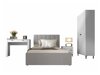 Conjunto de dormitorio Ogden S115 (Mate blanco + Gris)