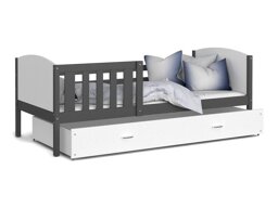 Bett Aurora 131 (Grau)