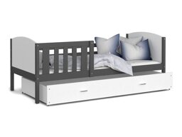 Bett Aurora 131 (Grau)