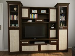 Composizione soggiorno Lexington 104 (Wenge luce + Noce scuro)