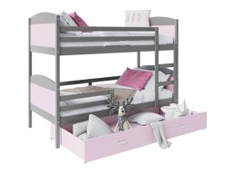 Etagenbett Aurora 102 (Grau)