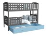 Etagenbett Aurora 104 (Grau)