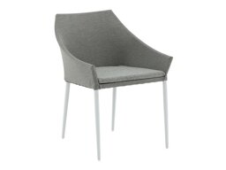 Silla de exterior Dallas 2563 (Blanco + Gris)